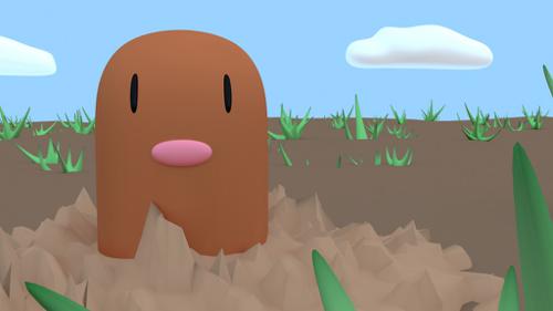 A Diglett on the desert preview image